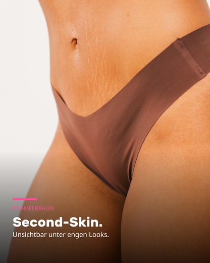Panty Alejandra Dunkelbraun Second Skin HQ